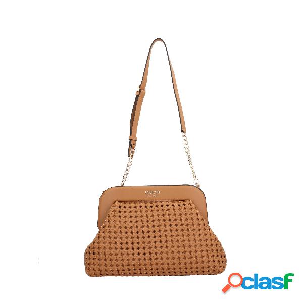 Tracolla Guess in ecopelle - Marrone / TU