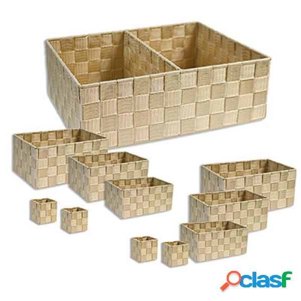 Trade Shop - 11 Scatole Tessuto Componibili Organizer Bagno