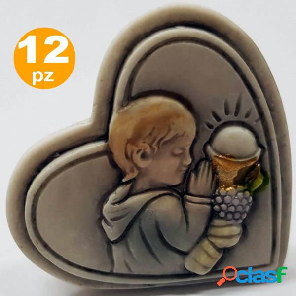 Trade Shop - 12 Bomboniere Cuore Comunione Bambino