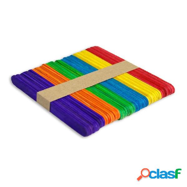 Trade Shop - 300 Stecche Colorate Bastoncini In Legno