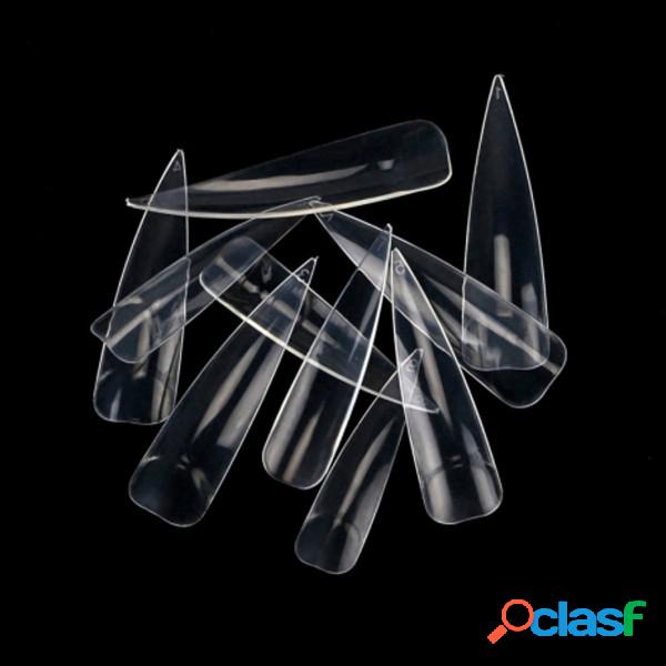 Trade Shop - 36 Tips Trasparente Stiletto Lunghe