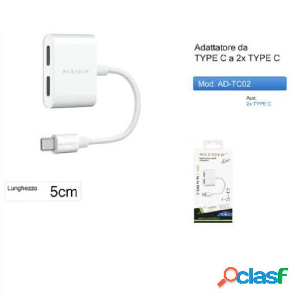 Trade Shop - Adattatore Type C A Doppia Entrata Type-c