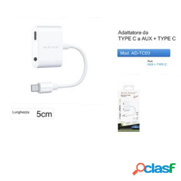 Trade Shop - Adattatore Type-c A Entrata Aux +type C
