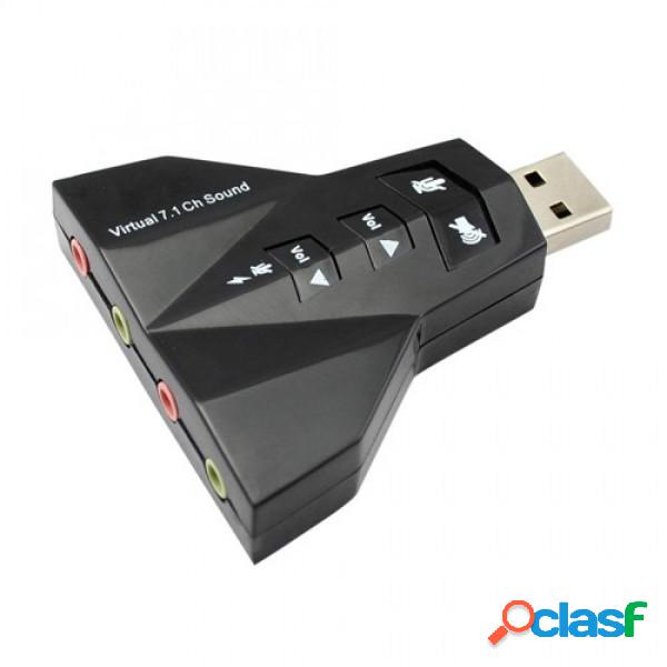 Trade Shop - Adattatore Usb Scheda Audio Esterna 3d 7.1 Usb