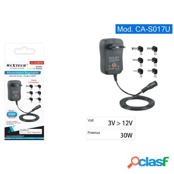 Trade Shop - Alimentatore Universale Regolabile Da 3v A 12v