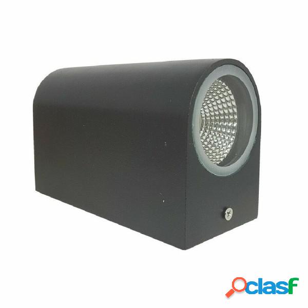 Trade Shop - Applique Doppia Luce Led 10w Nero Bianco