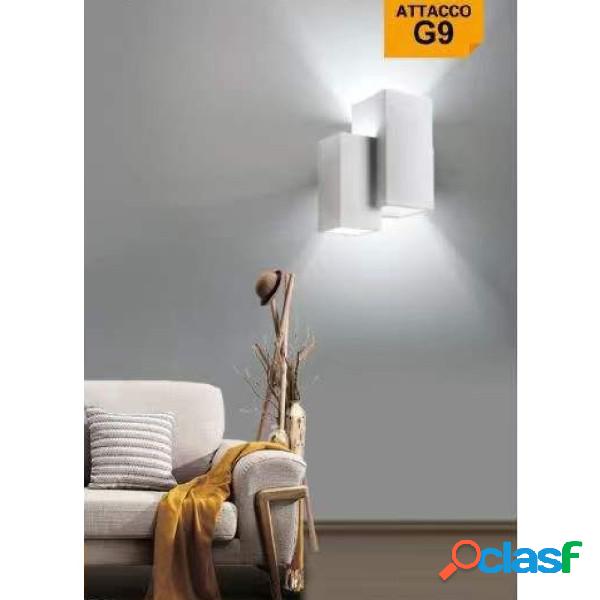 Trade Shop - Applique Parete In Gesso 2 Rettangoli
