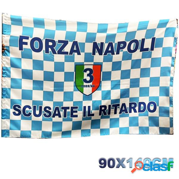 Trade Shop - Bandiera Napoli Festa 3 Scudetto 2023 Forza