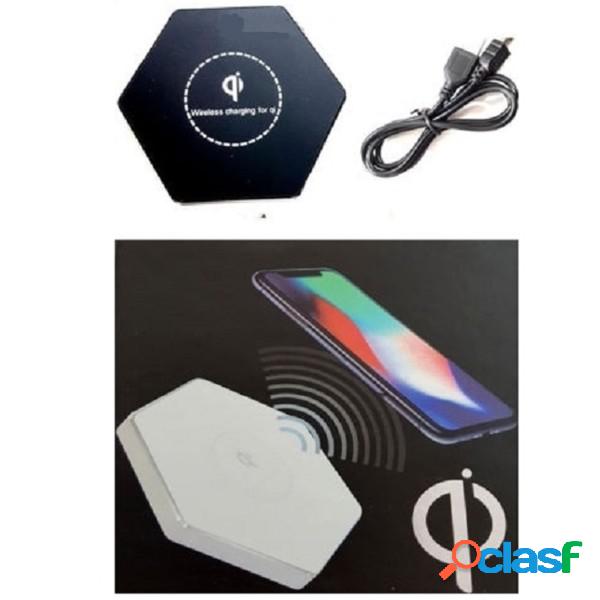 Trade Shop - Base Ricarica Wireless Esagonale Qi Universale