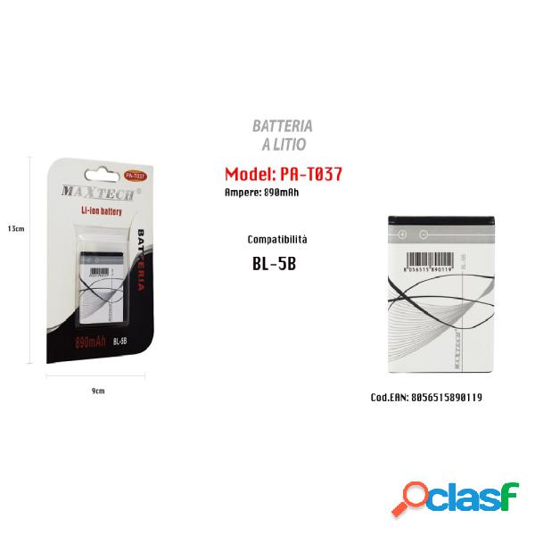 Trade Shop - Batteria Compatibile A Litio Bl-5b 890 Mah