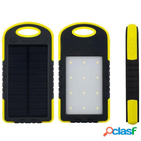 Trade Shop - Batteria Esterna Powerbank 8800 Mah Solare Luce