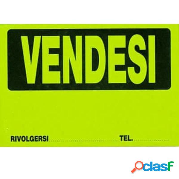 Trade Shop - Cartello Vendesi Plastificato Con Scritta 30 X