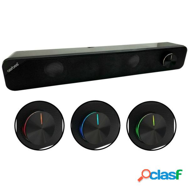 Trade Shop - Cassa Soundbar 2.0 Aux Usb Altoparlante Stereo