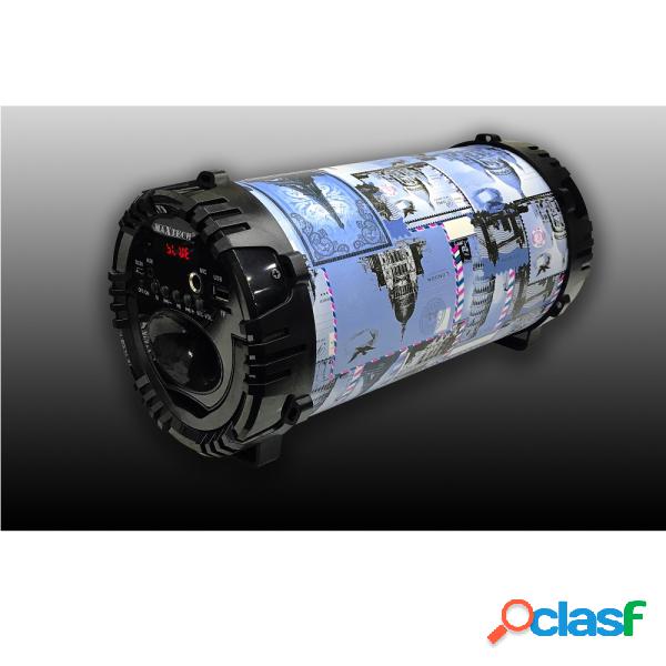 Trade Shop - Cassa Speaker Bluetooth Portatile Radio Fm Aux