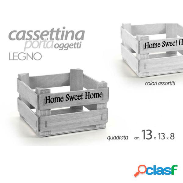 Trade Shop - Cassetta Cassettina Porta Oggetti In Legno