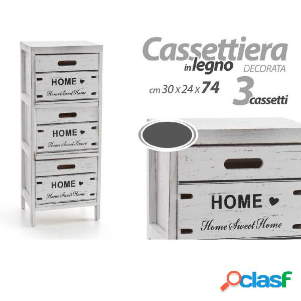 Trade Shop - Cassettiera 3 Cassetti Salvaspazio Cucina Bagno