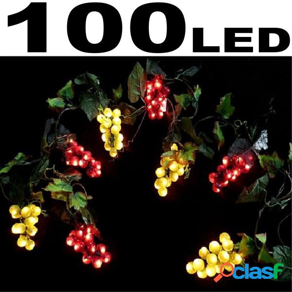 Trade Shop - Catena Luminosa 100 Led Luci Grappolo Uva