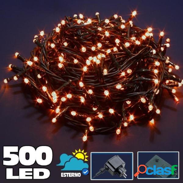 Trade Shop - Catena Luminosa 500 Luci Led Lucciole Bianco