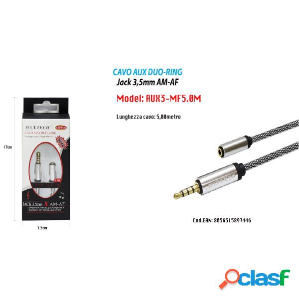 Trade Shop - Cavo Audio Jack 3,5mm Da Maschio A Femmina