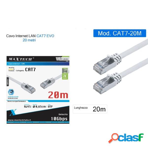 Trade Shop - Cavo Di Rete Ethernet Cat 7 Cavetto Lan Rj45 20