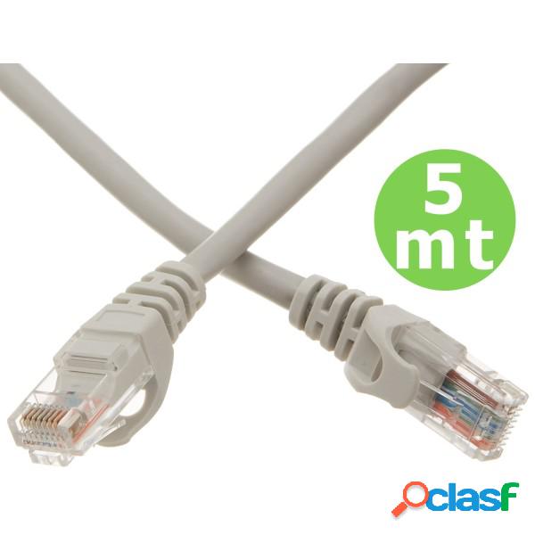 Trade Shop - Cavo Di Rete Lan Ethernet Rj45 5 Metri