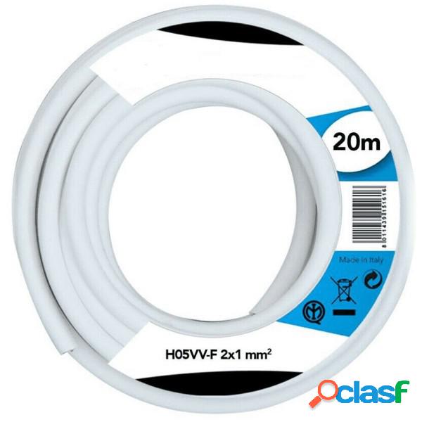 Trade Shop - Cavo Elettrico Prolunga 20mt 2x1 Mm H05vv-f