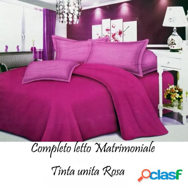 Trade Shop - Completo Letto Lenzuola Matrimoniale Con Copri