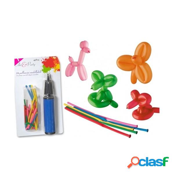 Trade Shop - Confezione Palloncini Modellabili 100 Cm Colori