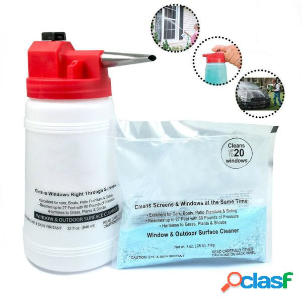 Trade Shop - Contenitore Detergente Per Pulizia Vetri Pompa