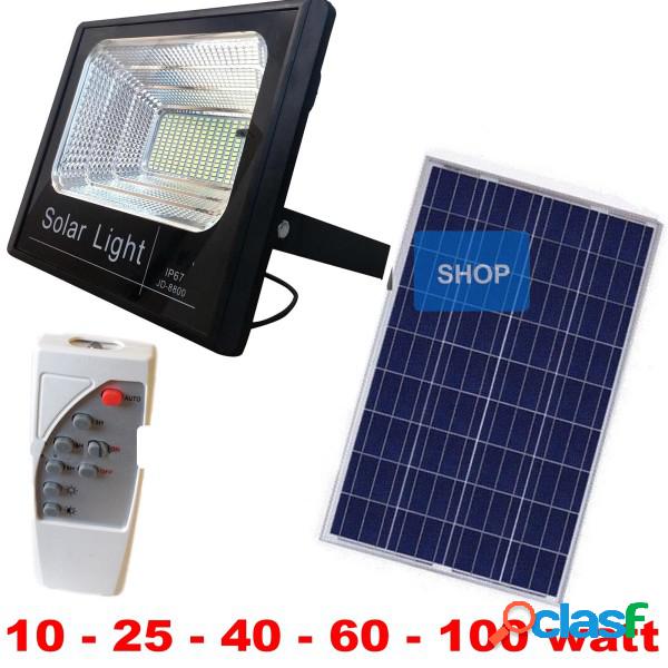 Trade Shop - Faro Pannello Energia Solare Faretto Led Luce