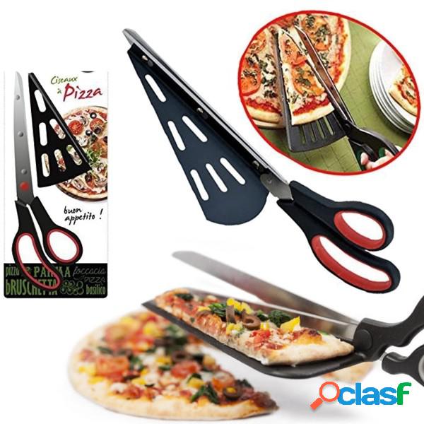 Trade Shop - Forbice Taglia Pizza Con Paletta Removibile