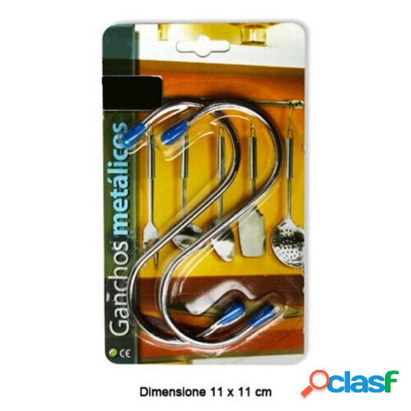 Trade Shop - Ganci Gancio A Forma Di S In Acciaio Set Da 2