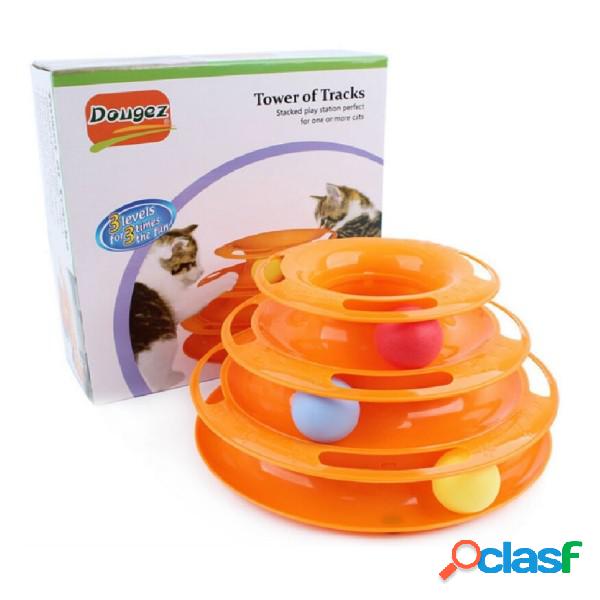 Trade Shop - Gioco Per Gatti Interattivo Torre Circolare Con