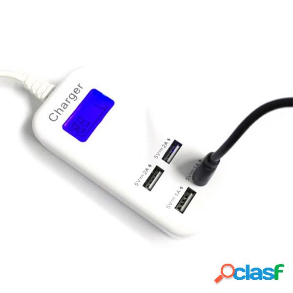 Trade Shop - Hub Usb 4 Porte 6a Con Display Led Per