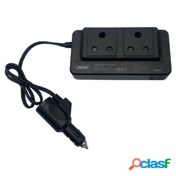 Trade Shop - Inverter Di Alimentazione Auto 300w Con 2 Porte