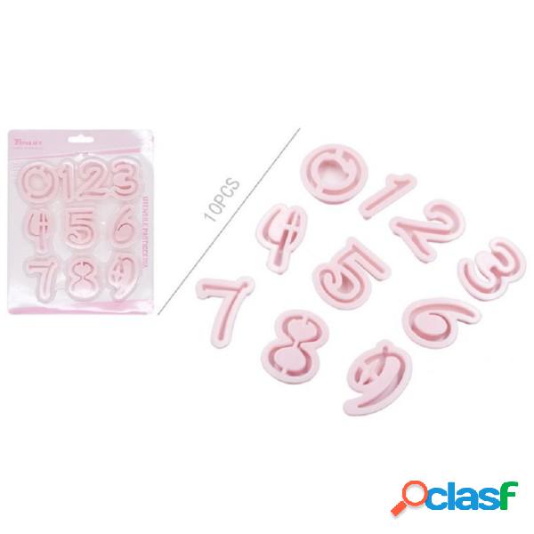 Trade Shop - Kit 10 Stampi Numeri Indipendenti Per