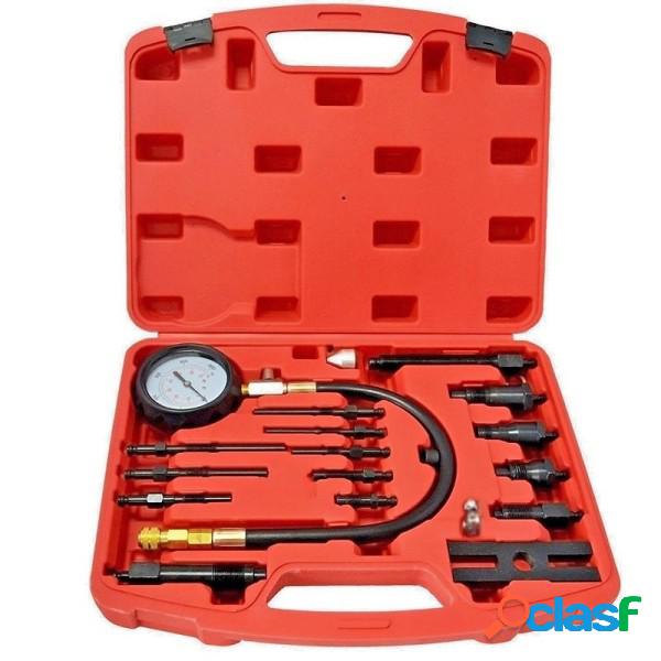 Trade Shop - Kit 18pz. Tester Pressione Di Compressione Per