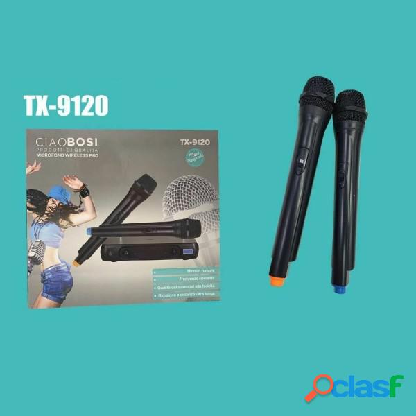 Trade Shop - Kit 2 Microfoni Professionali Wireless Con