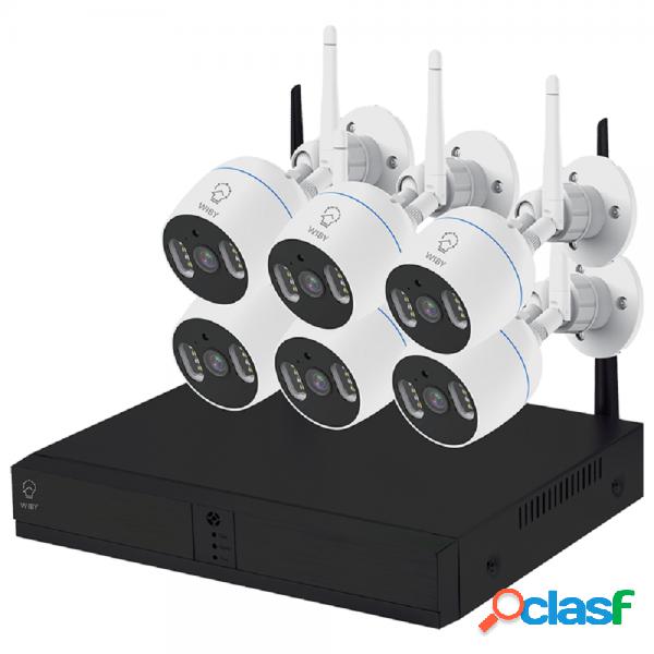 Trade Shop - Kit Di 6 Telecamere Di Videosorveglianza Ip