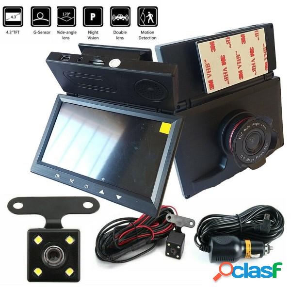 Trade Shop - Kit Dvr Auto 2 Telecamere Videoregistratore