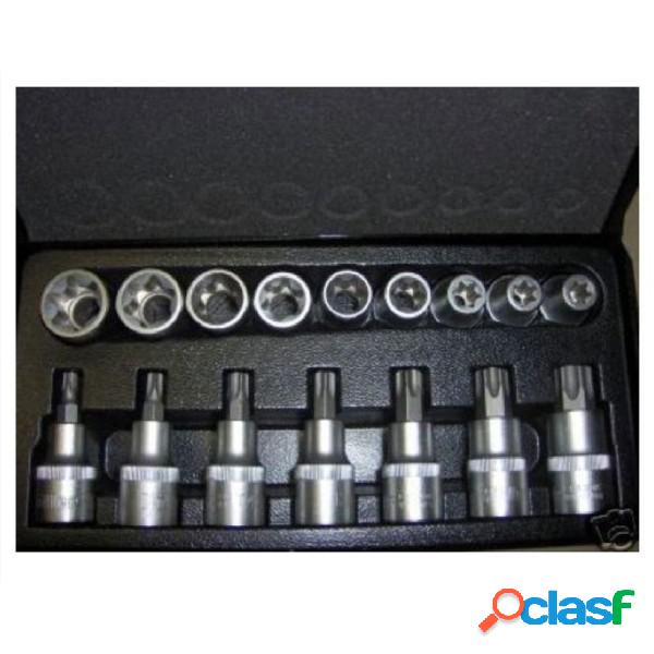 Trade Shop - Kit Inserti E Bussole Boccole Impronta Torx Per