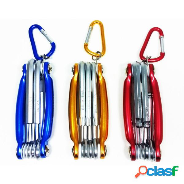 Trade Shop - Kit Set 24 Pezzi Chiavini Pieghevoli Torx