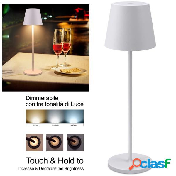 Trade Shop - Lampada Da Tavolo A Led Con Batteria