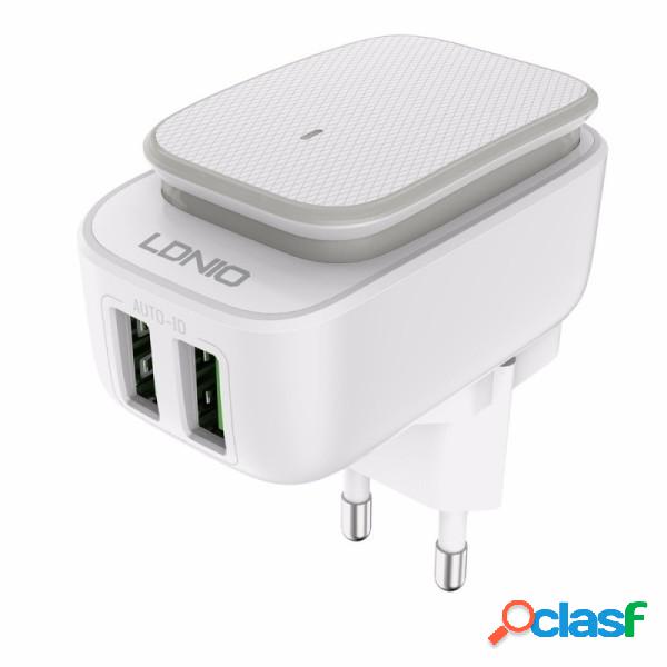 Trade Shop - Lampada Led Touch Con Caricabatterie 2 Porte
