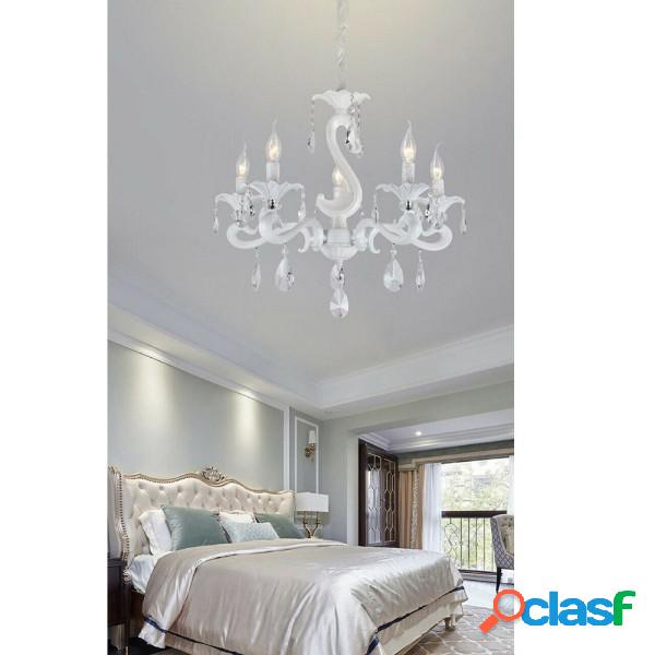 Trade Shop - Lampadario Classico Attacco E14 5 Bracci Con