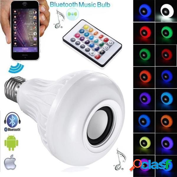 Trade Shop - Lampadina Cassa Bluetooth Colorata Led E27 Rgb