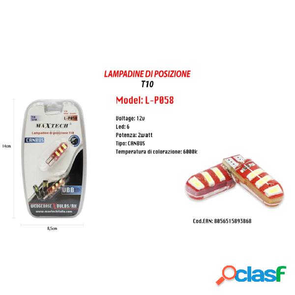 Trade Shop - Lampadine Di Posizione Canbus Maxtech L-p058