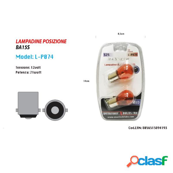 Trade Shop - Lampadine Di Posizione S25 12volt 21watt