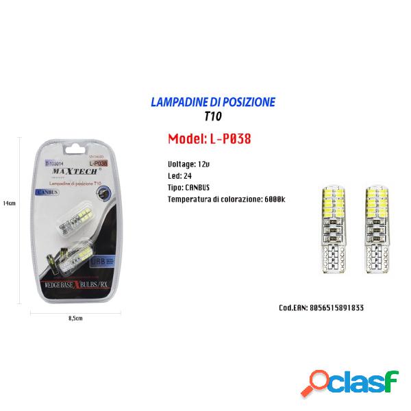 Trade Shop - Lampadine Di Posizione T10 Canbus Ultra
