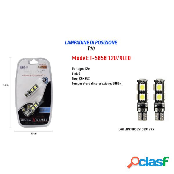 Trade Shop - Lampadine Di Posizione T10 Maxtech T-105050 12v